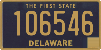 DE license plate 106546