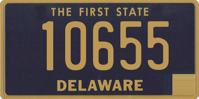 DE license plate 10655