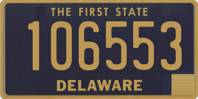 DE license plate 106553