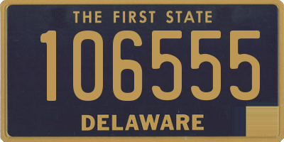 DE license plate 106555