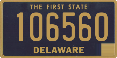 DE license plate 106560