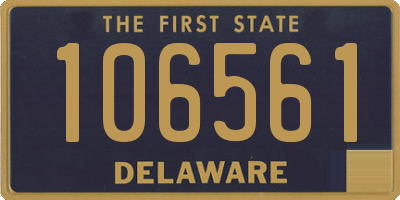 DE license plate 106561