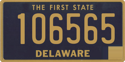 DE license plate 106565