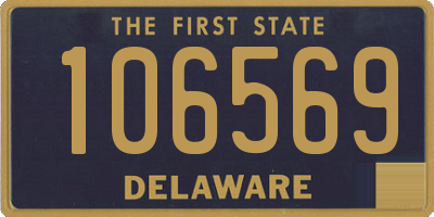 DE license plate 106569