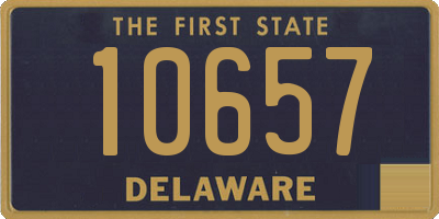 DE license plate 10657