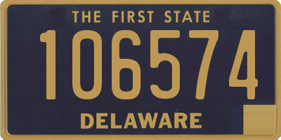 DE license plate 106574