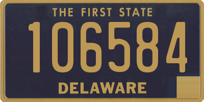 DE license plate 106584