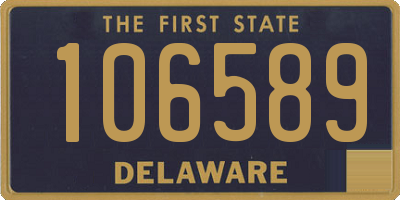 DE license plate 106589