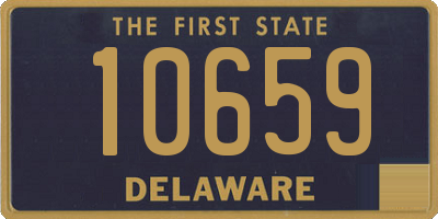 DE license plate 10659