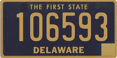 DE license plate 106593