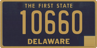 DE license plate 10660