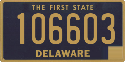 DE license plate 106603