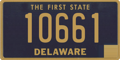 DE license plate 10661