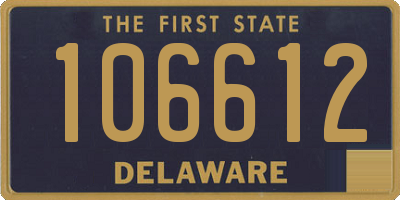 DE license plate 106612