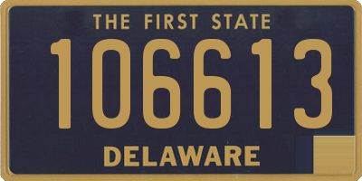 DE license plate 106613