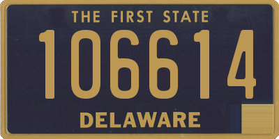 DE license plate 106614