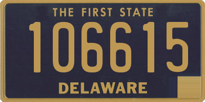 DE license plate 106615