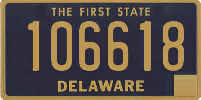 DE license plate 106618