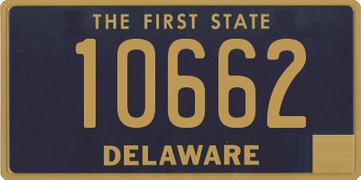 DE license plate 10662