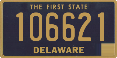 DE license plate 106621