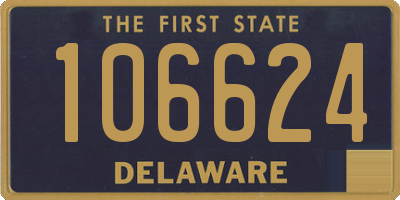 DE license plate 106624