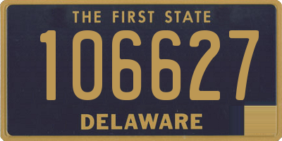 DE license plate 106627