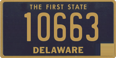 DE license plate 10663