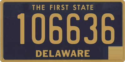 DE license plate 106636