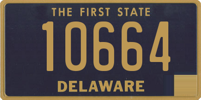 DE license plate 10664