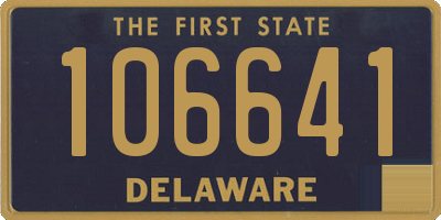 DE license plate 106641