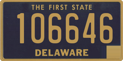 DE license plate 106646