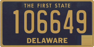 DE license plate 106649