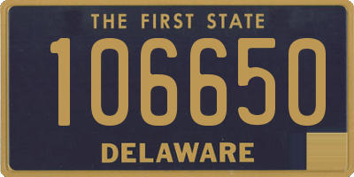 DE license plate 106650