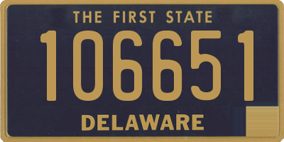 DE license plate 106651