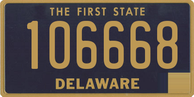 DE license plate 106668