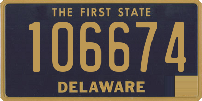 DE license plate 106674