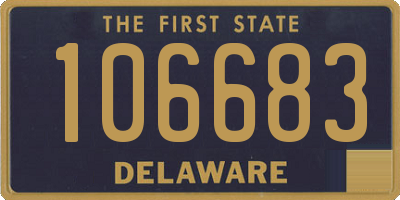 DE license plate 106683