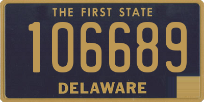 DE license plate 106689