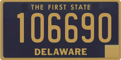 DE license plate 106690