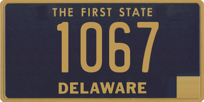 DE license plate 1067