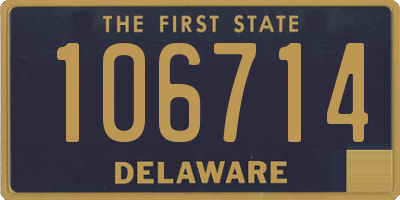 DE license plate 106714