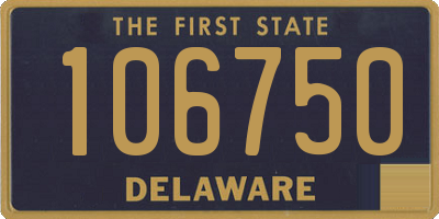 DE license plate 106750