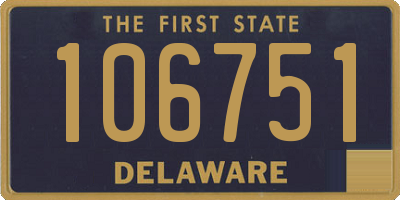 DE license plate 106751