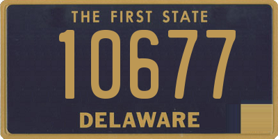 DE license plate 10677