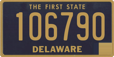 DE license plate 106790