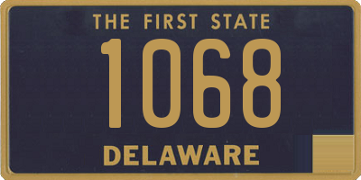 DE license plate 1068