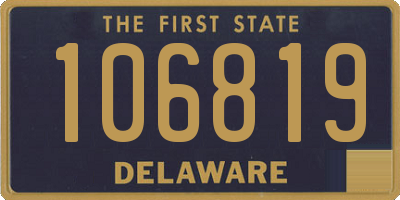 DE license plate 106819