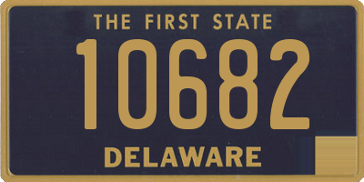 DE license plate 10682