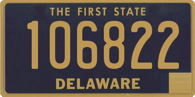 DE license plate 106822