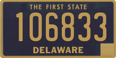 DE license plate 106833